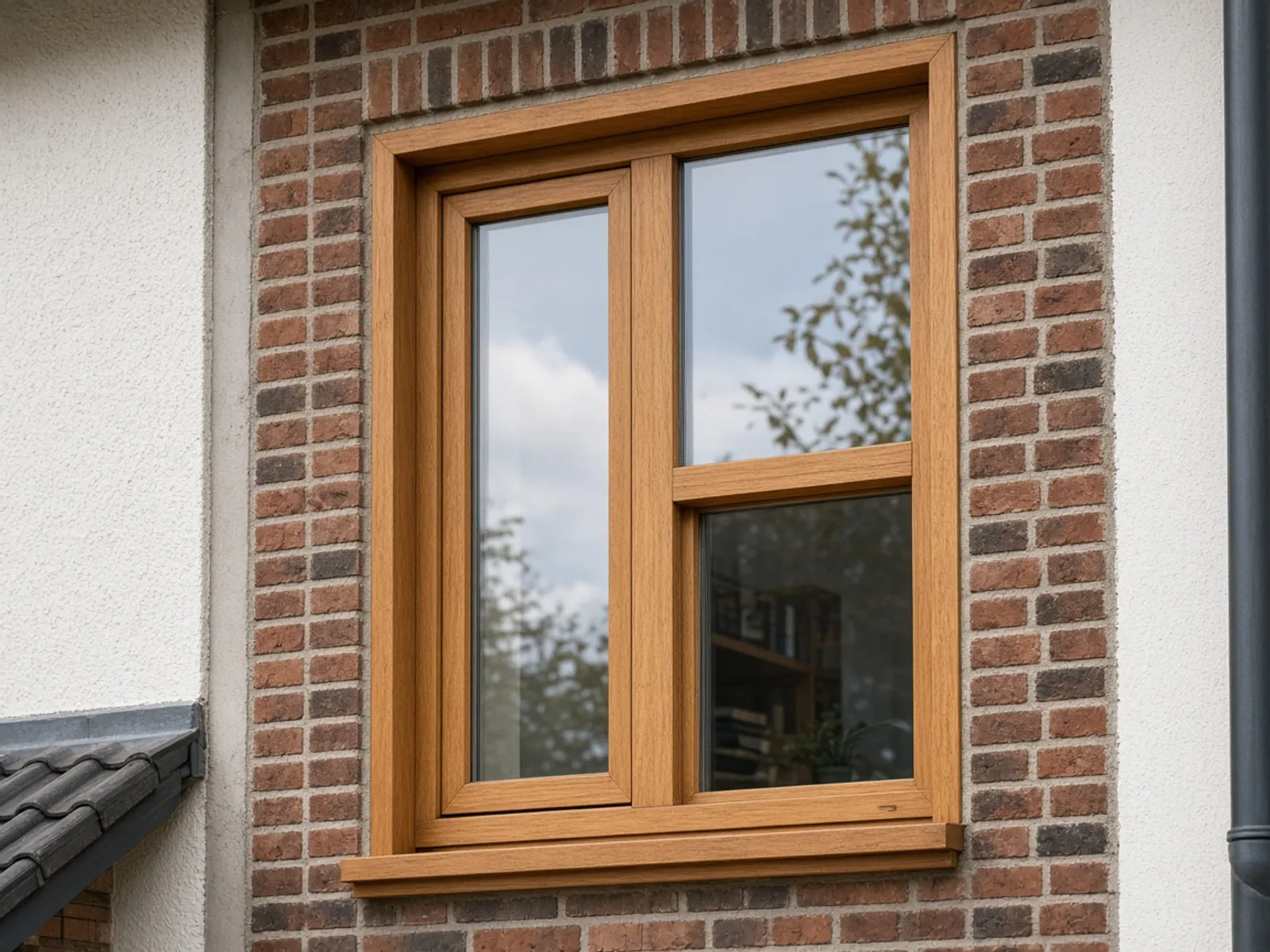 Houten kozijn in een woning